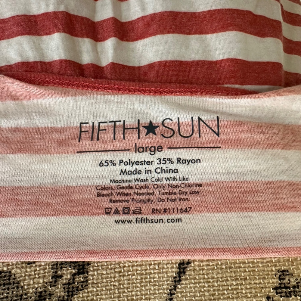 Fifth Sun Women’s Patriotic Tank Top – Size Large - Picture 5 of 5